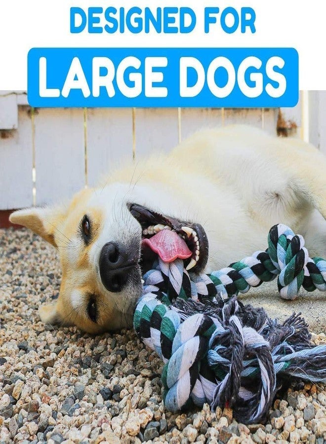 Pet Guard Large Dog Rope Toys for Aggressive Chewers Dog Rope Pet Tug Toy Cotton Rope Dog Chew Toys for Large Dogs Tug of War Toy Strong Chewing Teething Training Interactive Dog Rope Toy - Image 4